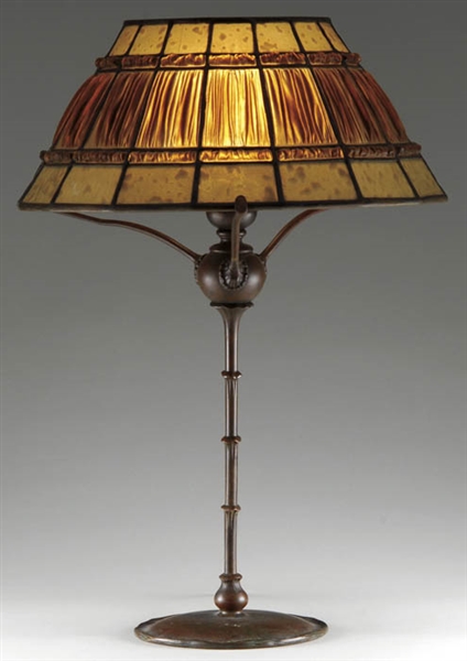 TIFFANY LINENFOLD LAMP                                                                                                                                                                                  