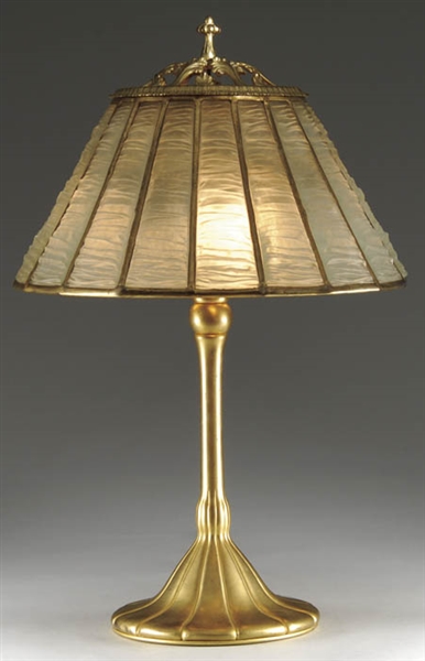TIFFANY LINENFOLD LAMP                                                                                                                                                                                  