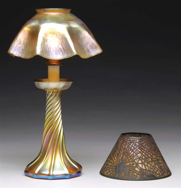 TIFFANY CANDLE LAMP                                                                                                                                                                                     