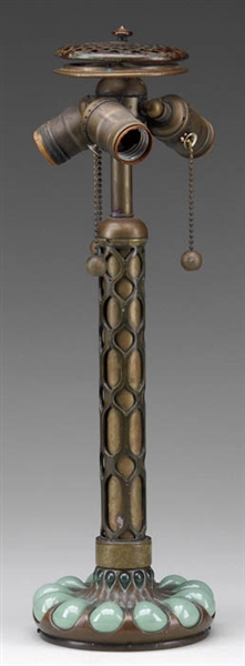 TABLE LAMP BASE IN THE MANNER OF TIFFANY STUDIOS                                                                                                                                                        