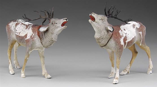 2 REINDEER CANDY CONTAINERS                                                                                                                                                                             