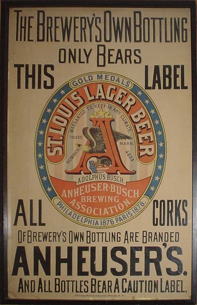 ANHEUSER PAPER POSTER                                                                                                                                                                                   
