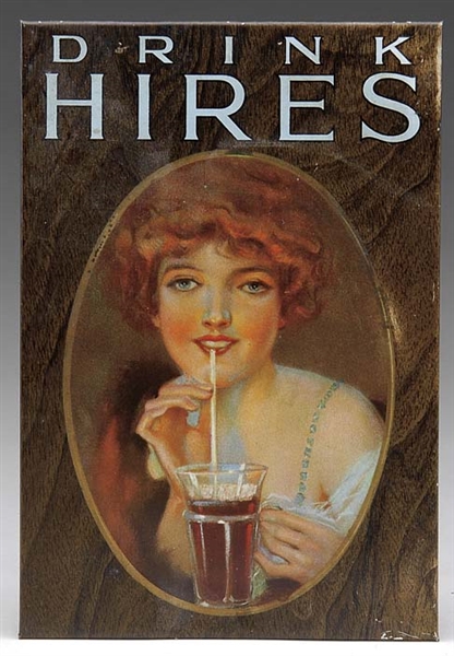 HIRES "HASKELL GIRL" TIN ON CDBD SIGN                                                                                                                                                                   