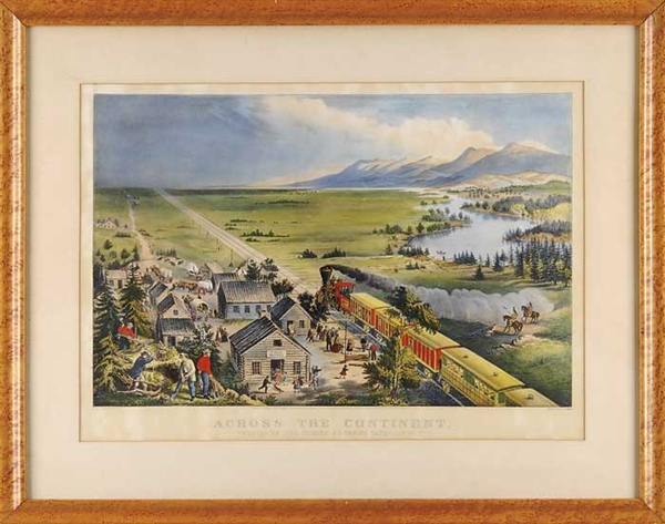 CURRIER & IVES ACROSS THE CONTINENT WESTWARD COV..                                                                                                                                                      