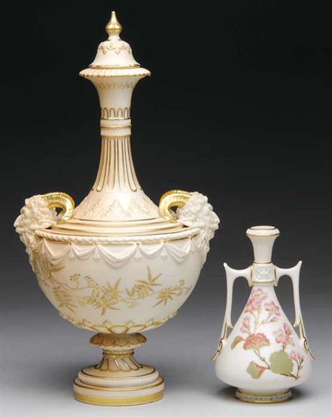 2 ROYAL WORCESTER VASES                                                                                                                                                                                 