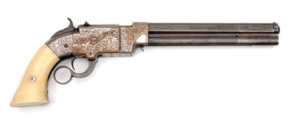 ENGRAVED REPEATING ARMS VOLCANIC PISTOL SN1682                                                                                                                                                          