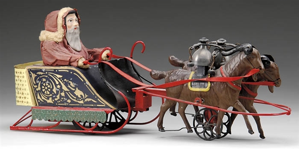 COPY OF RARE SANTA & GOAT SLEIGH BY BERGMANN                                                                                                                                                            