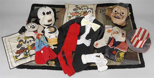 LARGE LOT OF COSTUMES, MASKS & OTHER FABRIC ITEMS                                                                                                                                                       