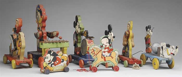 18 WOODEN PULL TOYS                                                                                                                                                                                     