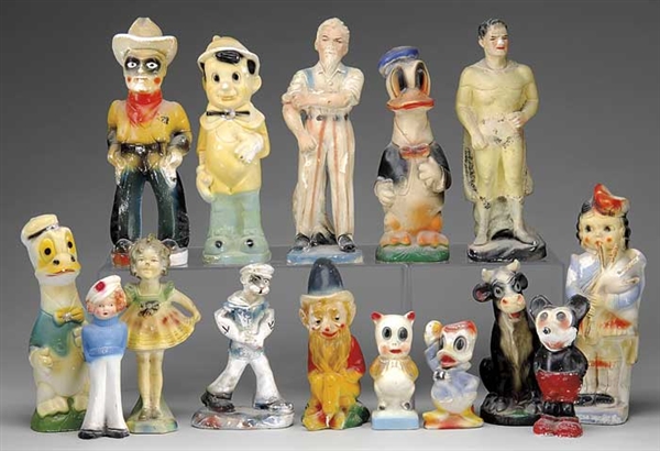 LOT OF 15 CARNIVAL FIGURES                                                                                                                                                                              