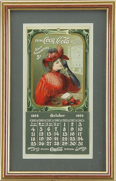 1908 COCA COLA CALENDAR                                                                                                                                                                                 