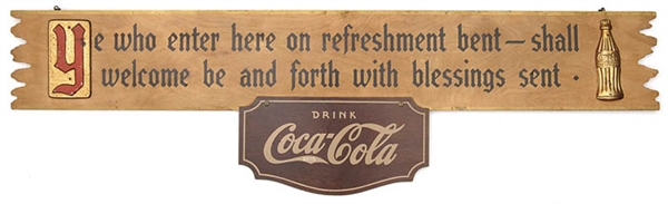 COCA-COLA WOOD KAY DISPLAY                                                                                                                                                                              