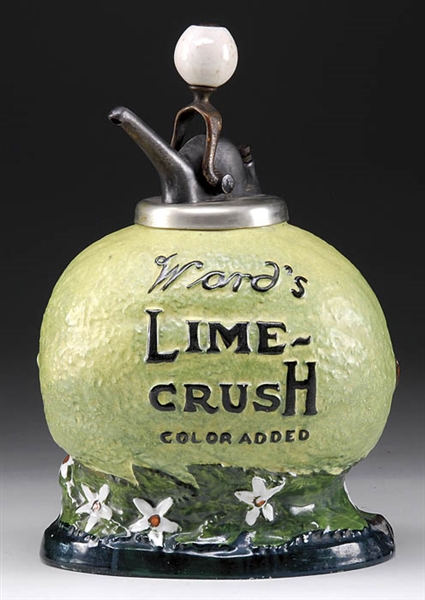 WARDS LIME CRUSH CERAMIC SYRUP DISPENSER                                                                                                                                                               