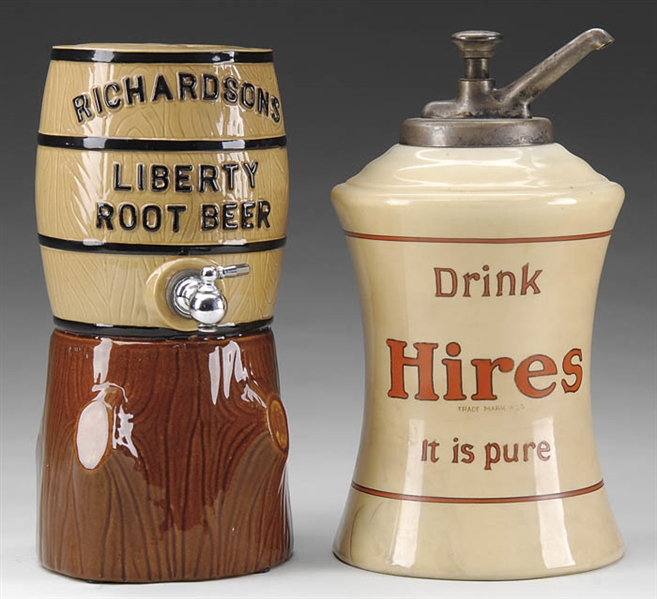 TWO ROOT BEER SYRUP DISPENSERS                                                                                                                                                                          