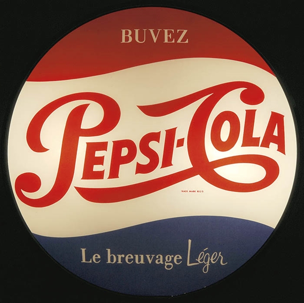 TWO PEPSI-COLA LIGHT-UP SIGNS                                                                                                                                                                           