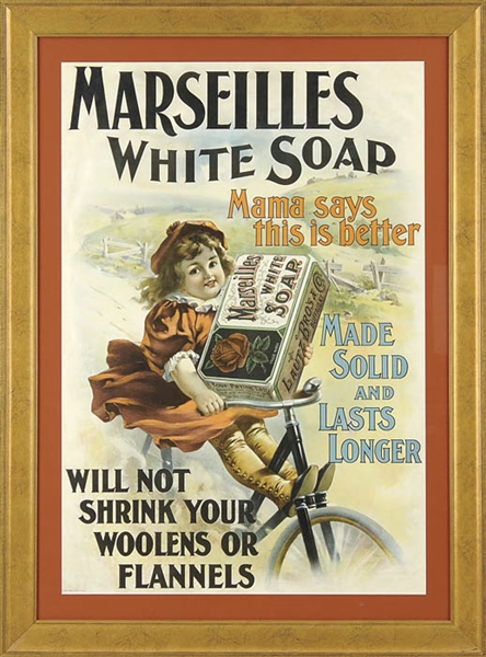 MARSEILLES WHITE SOAP CHROMOLITHOGRAPH                                                                                                                                                                  