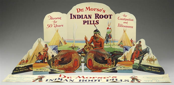 DR. MORSES INDIAN ROOT PILLS STORE DISPLAY                                                                                                                                                             