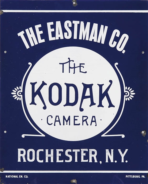 EASTMAN CO. KODAK CAMERA PORCELAIN SIGN                                                                                                                                                                 