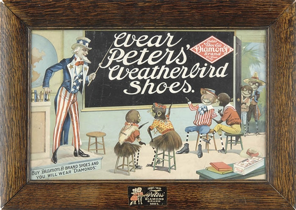 PETERS WEATHERBIRD SHOES CARDBOARD SIGN                                                                                                                                                                