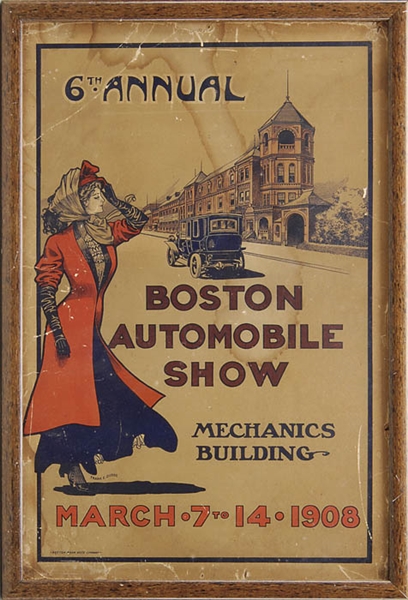 LOT OF 2 EARLY BOSTON AUTO SHOW POSTERS                                                                                                                                                                 