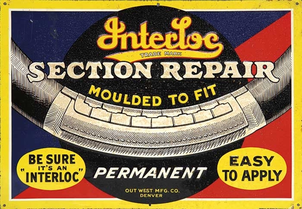 INTERLOC TIRE REPAIR SIGN                                                                                                                                                                               