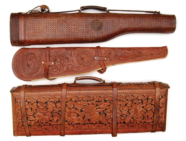 20 LEATHER RIFLE CASES & SCABBARD                                                                                                                                                                       