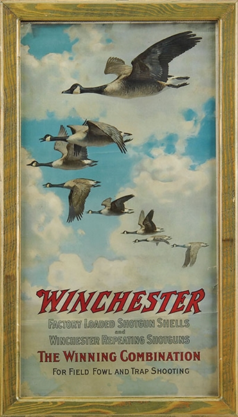 WINCHESTER POSTER FLYING GOOSE                                                                                                                                                                          