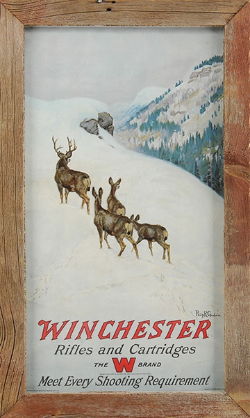 WINCHESTER DEER ON MOUNT POSTER                                                                                                                                                                         
