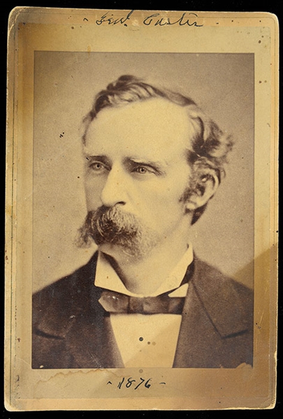 1876 SIGNED CUSTER CAV CARD PHOTO                                                                                                                                                                       