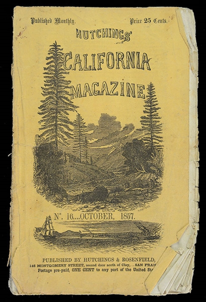 HUTCHINS CALIF. PUBLICATION 10/1857                                                                                                                                                                    