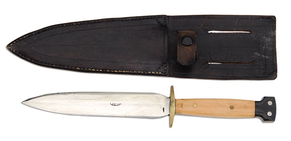 SCAGEL WWII FIGHTER KNIFE W/3 SCAGEL IDNTF STAMP                                                                                                                                                        