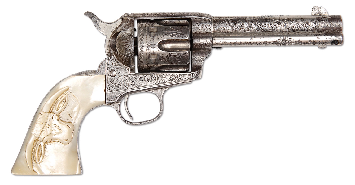 COLT ENGRAVED SAA, CAL 38 WCF, SN 155469                                                                                                                                                                