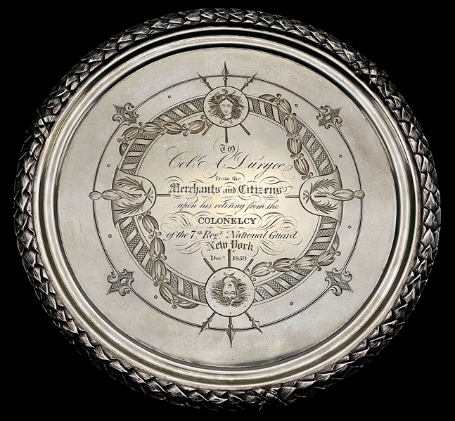 SILVER TIFFANY PRES TRIVIT "COL. A. DURYEE"                                                                                                                                                             