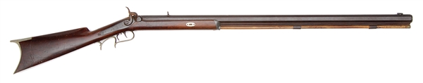 J HACKNEY, HALF-STOCK PLAINS RIFLE, CAL 50                                                                                                                                                              