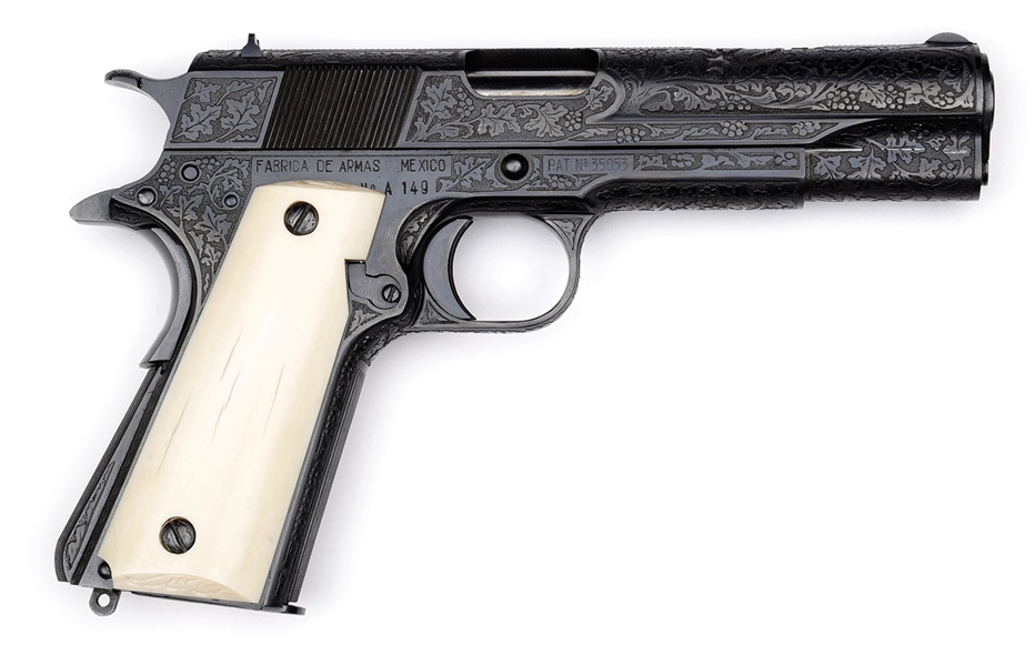 *OBREGON SEMI AUTO PISTOL 11.43 MM SN A149                                                                                                                                                              