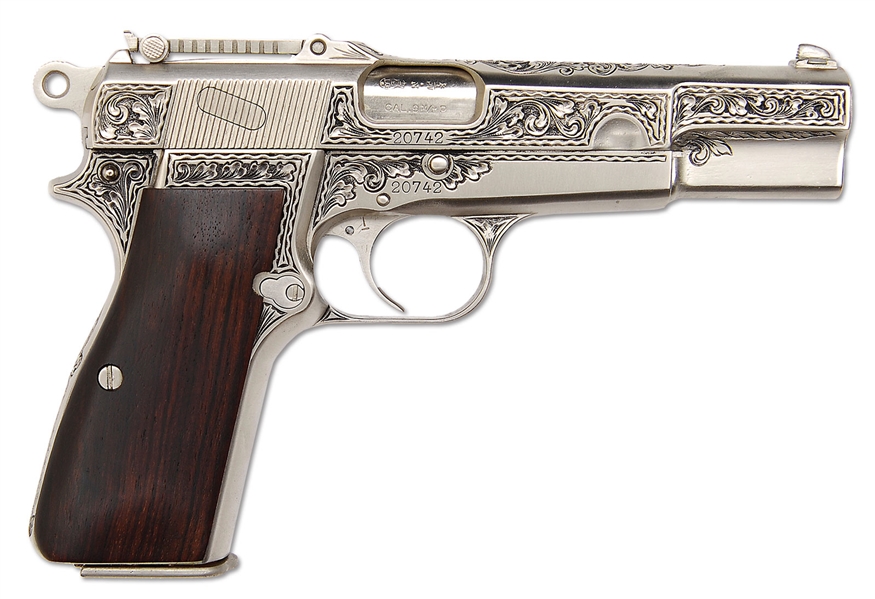 *BROWNING HI-POWER SHOSTLE, SN 20742,  9 MM                                                                                                                                                             