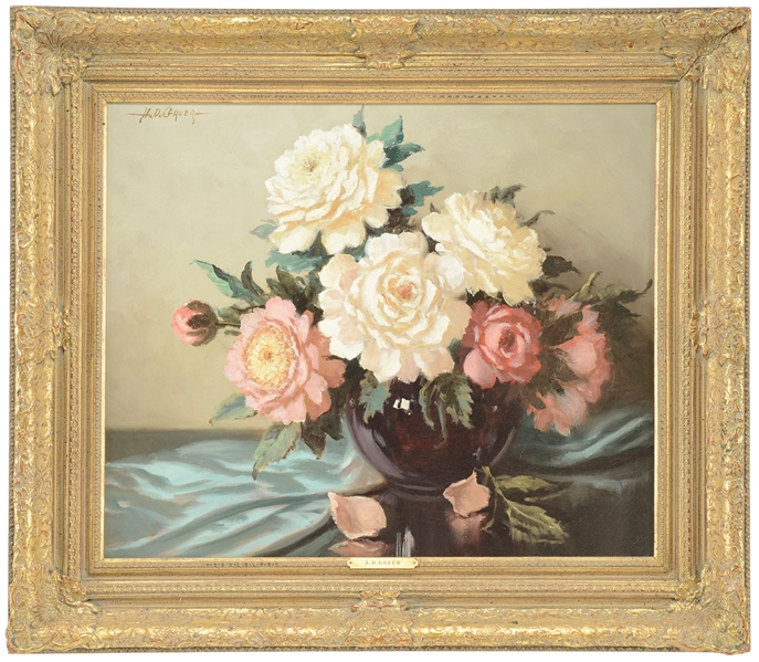 A.D. GREER STILL LIFE ROSES                                                                                                                                                                             