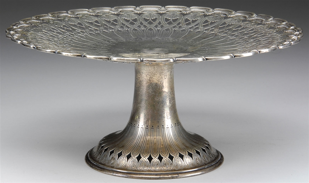 TIFFANY & CO RETICULATED CAKE STAND                                                                                                                                                                     