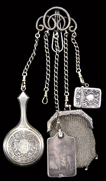 LADYS STERLING CHATELAINE                                                                                                                                                                               