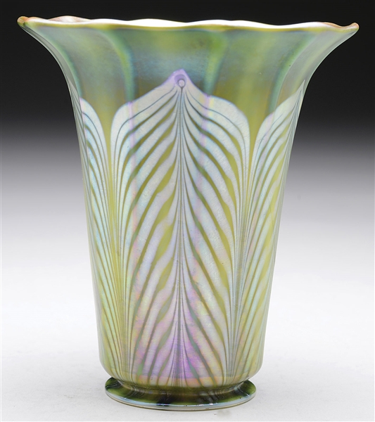 QUEZAL DECORATED ART GLASS SHADE                                                                                                                                                                        