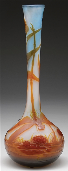 MONUMENTAL GALLE CAMEO VASE                                                                                                                                                                             