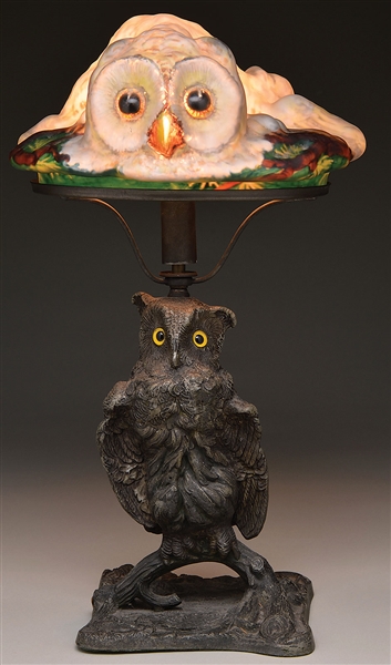 PAIRPOINT PUFFY OWL LAMP                                                                                                                                                                                