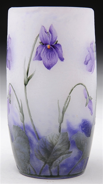 DAUM NANCY TUMBLER VASE                                                                                                                                                                                 