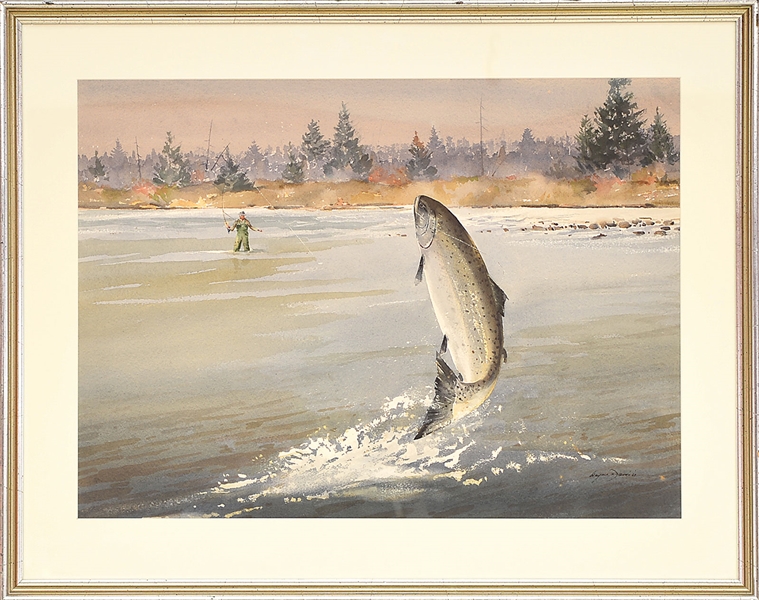 WAYNE DAVIS, SALMON FISHING                                                                                                                                                                             