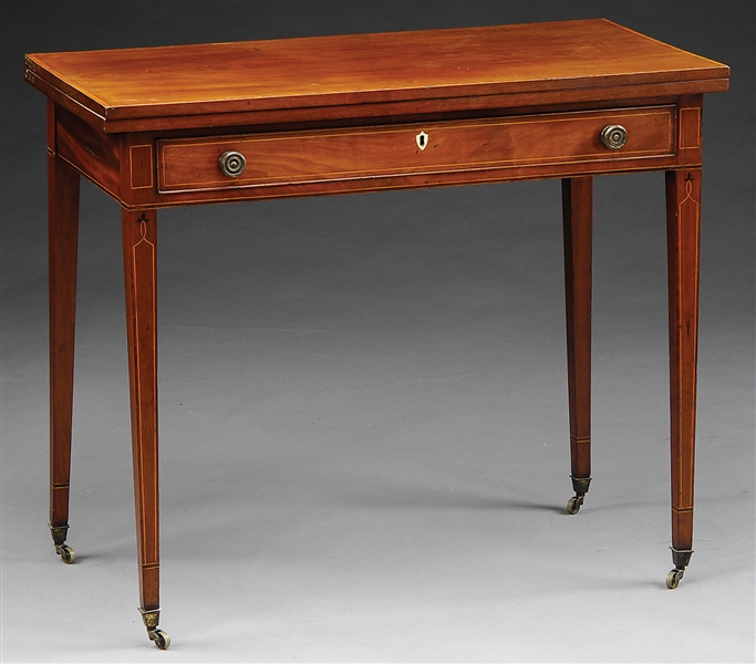 REGENCY 1-DR FOLD OVER CARD TABLE                                                                                                                                                                       