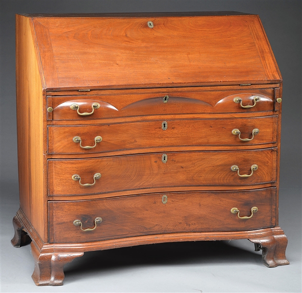 BOSTON CHIPPENDALE SLANT LID DESK                                                                                                                                                                       