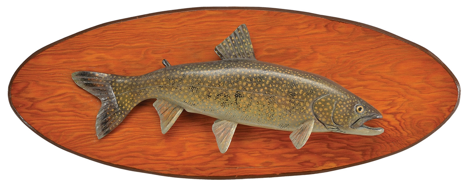 LAWRENCE IRVINE SM LAKE TROUT BROWN BACKING                                                                                                                                                             