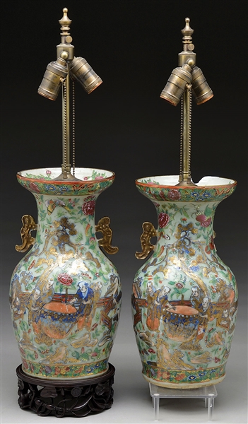 PR FAMILLE VERTE VASES, NOW LAMPS                                                                                                                                                                       