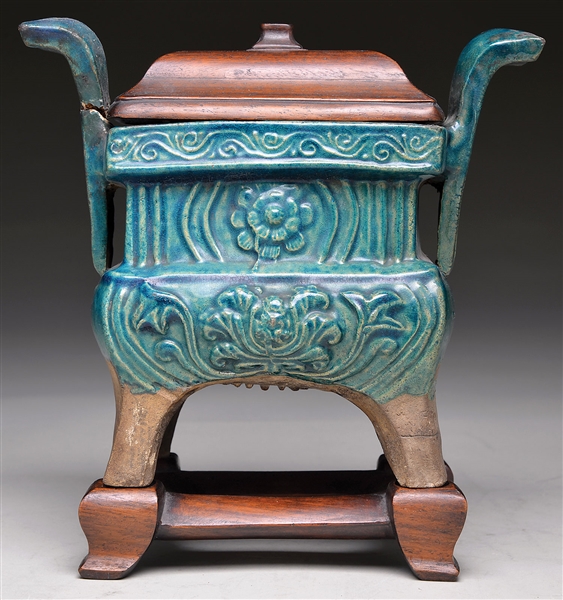 POTTERY INCENSE BURNER                                                                                                                                                                                  