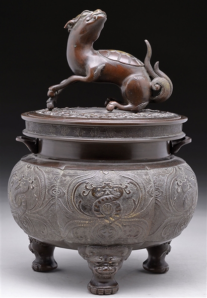 BRONZE CENSER                                                                                                                                                                                           